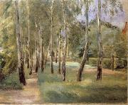 Max Liebermann The Birch-Lined Avenue in the Wannsee Garden Facing West oil painting artist